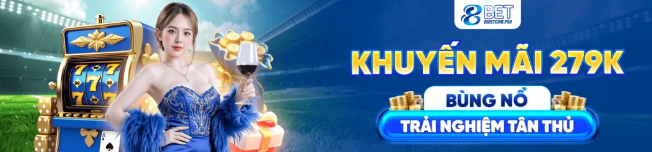 Sân vận động với ánh đèn rực rỡ, biểu tượng cá cược thể thao của m8win nổ hũ